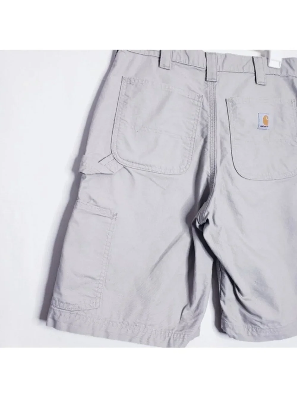 Carhartt Tan Khaki Original Fit Cotton Cargo Utility Work Shorts Men's Size 32
